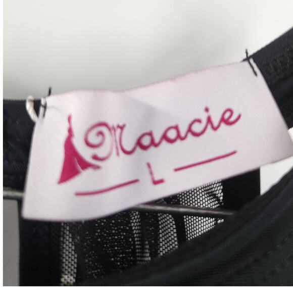 MAACIE Black One Piece Maternity Swimsuit Womens Size Large L *NWT - Picture 3 of 4